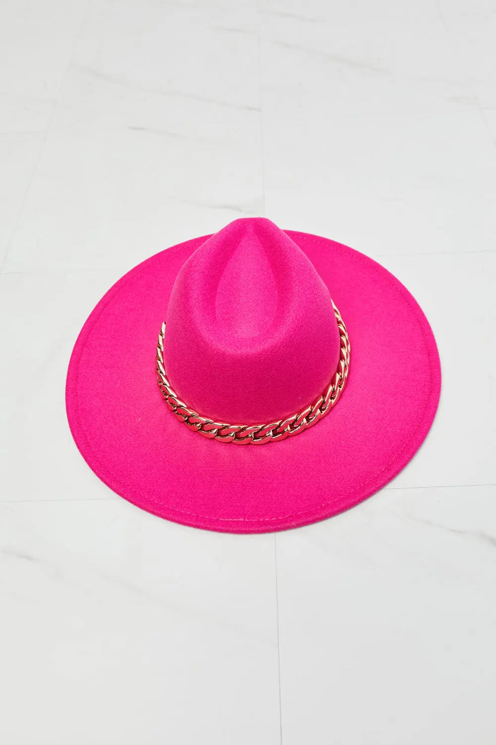 Fame Keep Your Promise Fedora Hat in Pink - Image #6