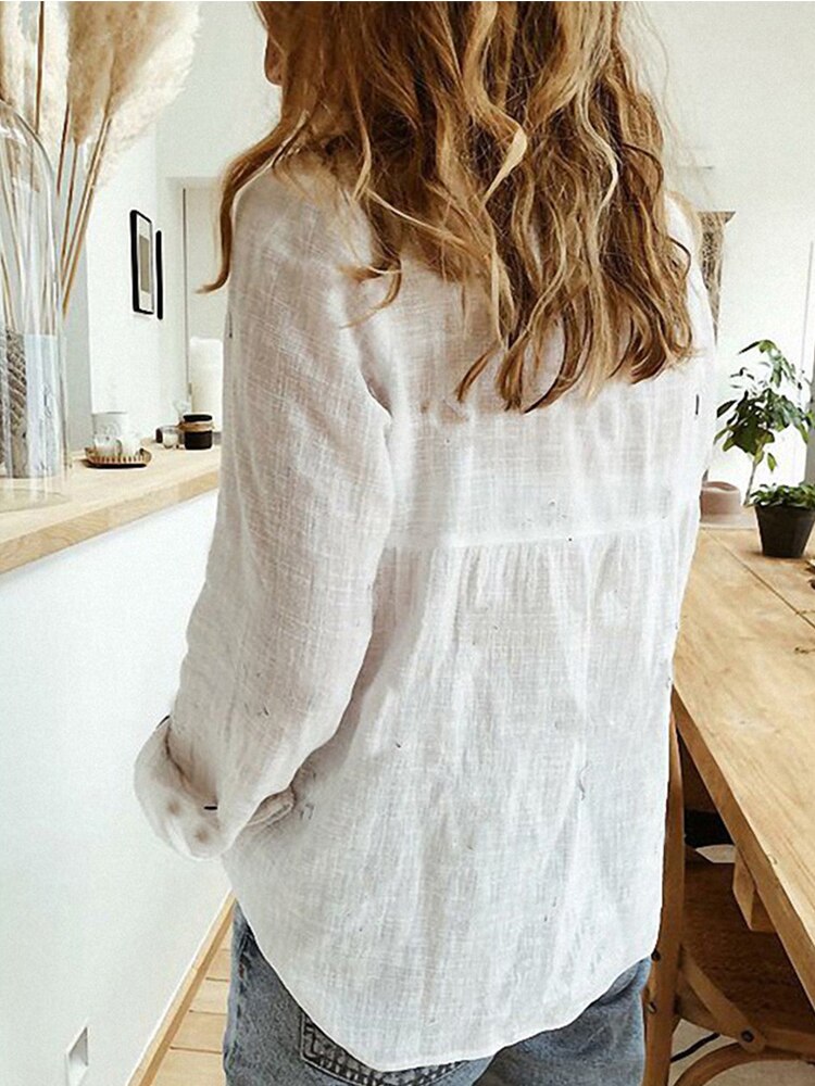 Women's Linen Button Down Shirt