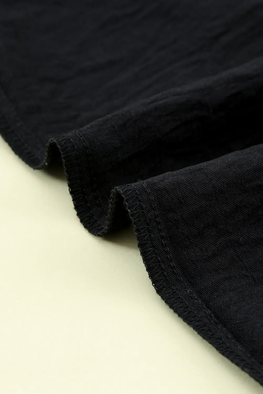 Textured Johnny Collar Three-Quarter Sleeve Blouse - Image #25