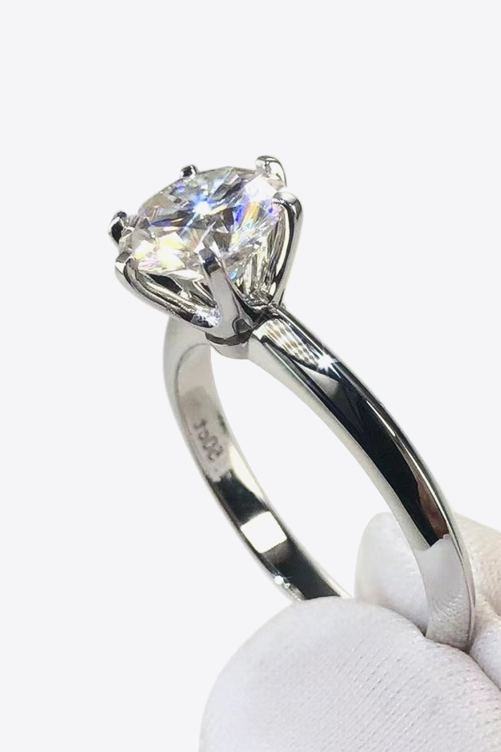 Moissanite 6-Prong Ring