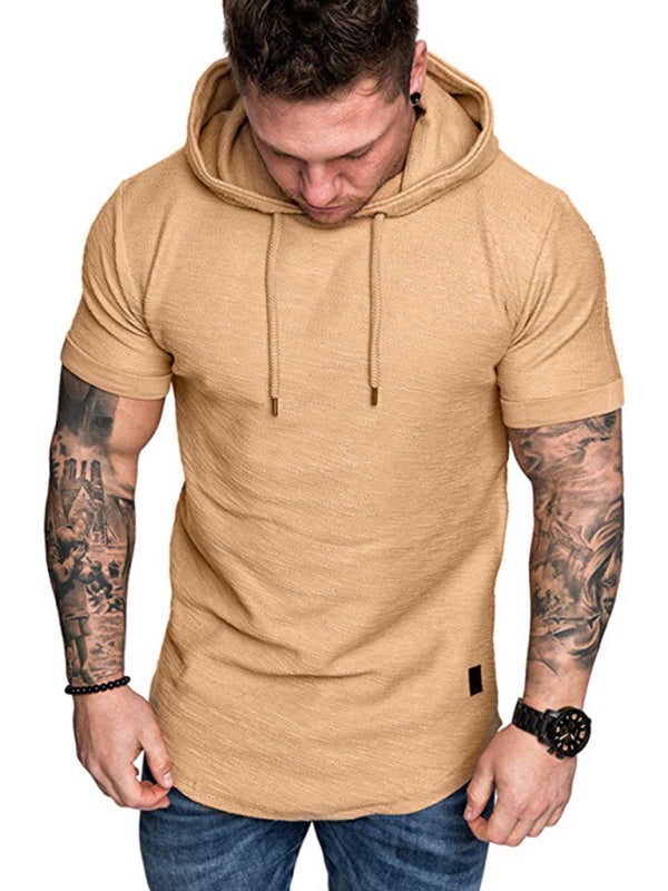 Men's short-sleeved T-shirt sports casual sweater men's hoodie